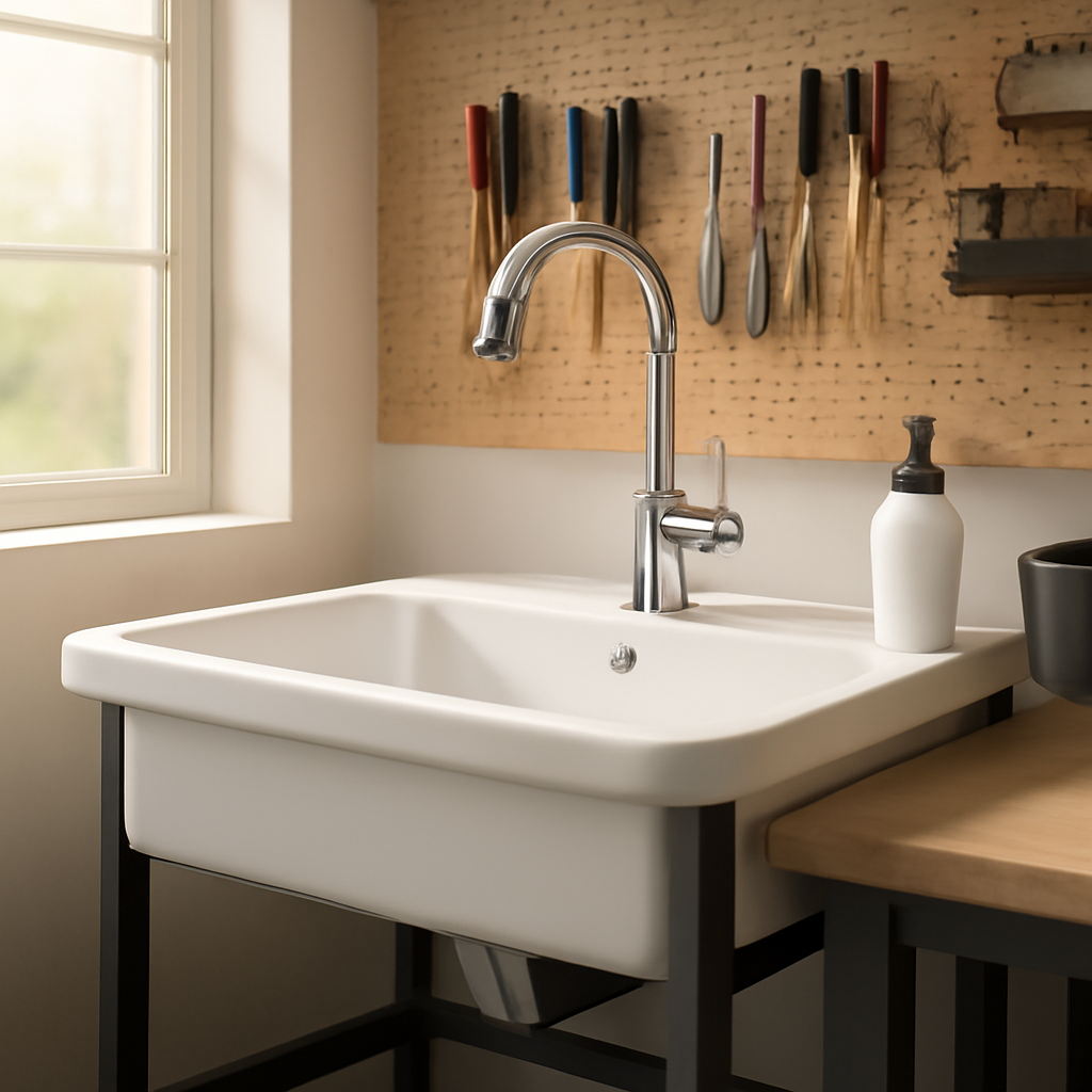 Rasentrimmer – Anwendung im Garten (KI)